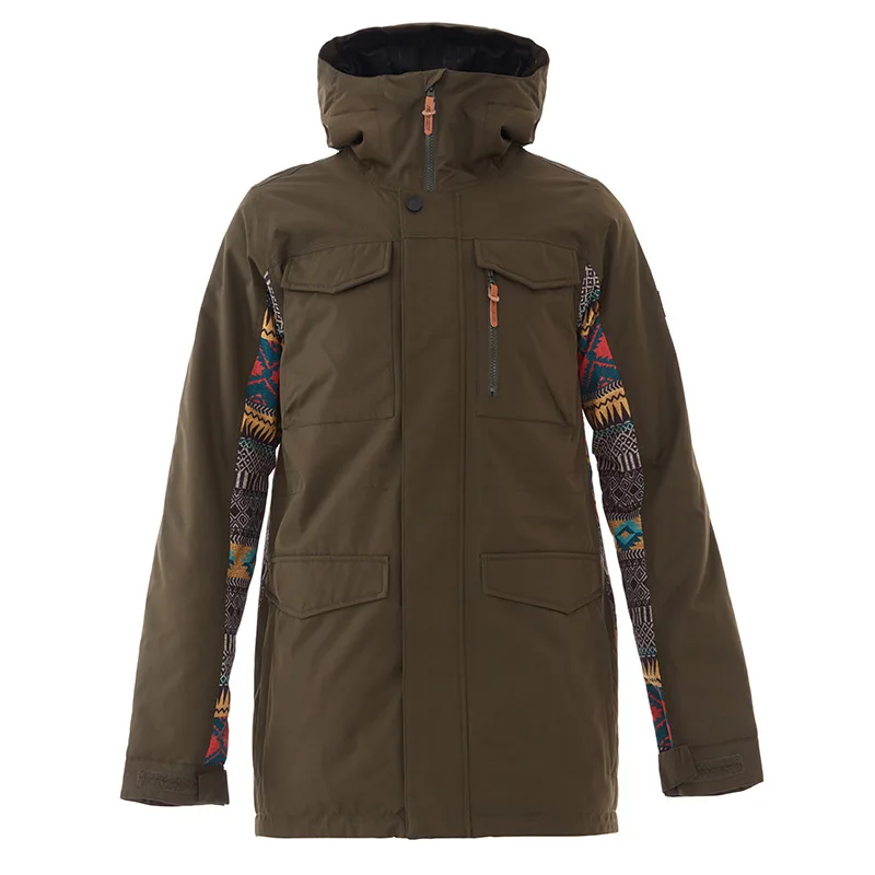 Мужская зимняя уличная куртка GSOUSNOW новый стиль 2018 водонепроницаемый теплый и