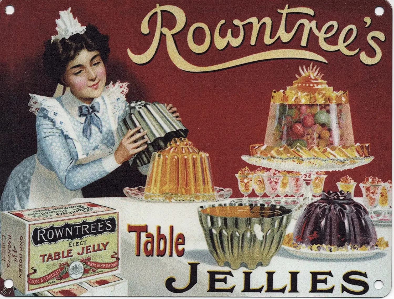 

Rowntree's Table Jellies-мини металлический настенный знак