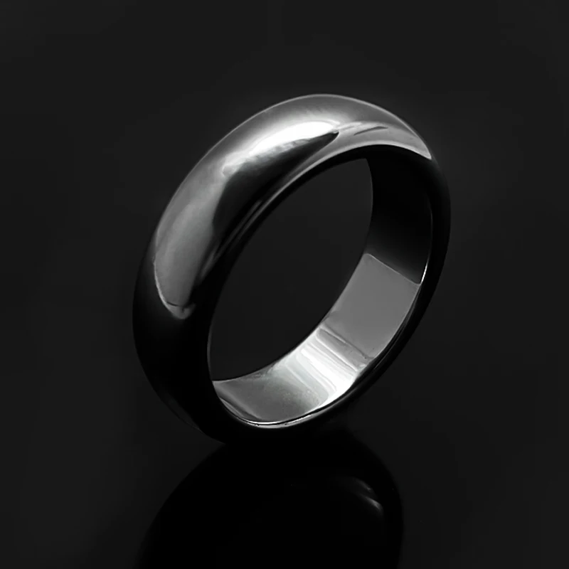 Модные гематитовые кольца для мужчин и женщин аксессуары в стиле хип хоп черные