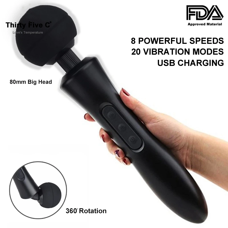 Супер огромный Мощный вибратор массажер интимные игрушки для женщин мастурбатор