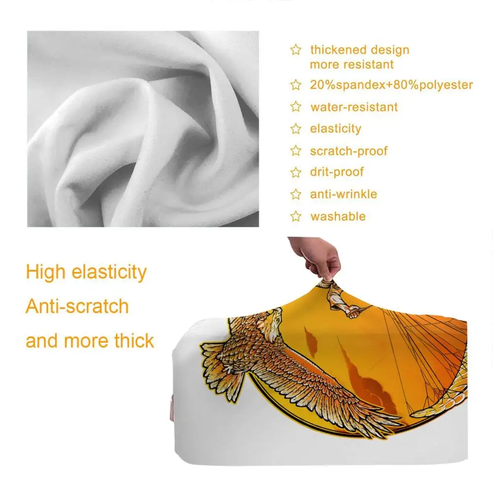 Аксессуары для путешествий никогда не землятся черные Защитные чехлы багажа