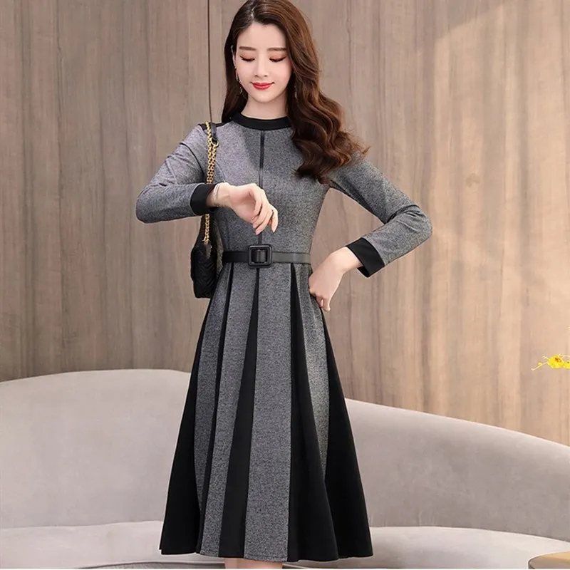 Женское платье трапециевидной формы Элегантное повседневное облегающее до