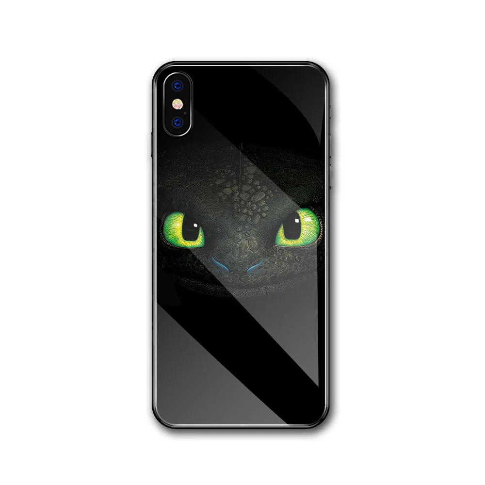 Чехол для iphone xs, чехол из закаленного стекла XR, чехол "Поезд дракона" для iphone 6, 6s, 7, 8 plus, X, XR, XS MAX, 11 pro max - Цвет: 00988