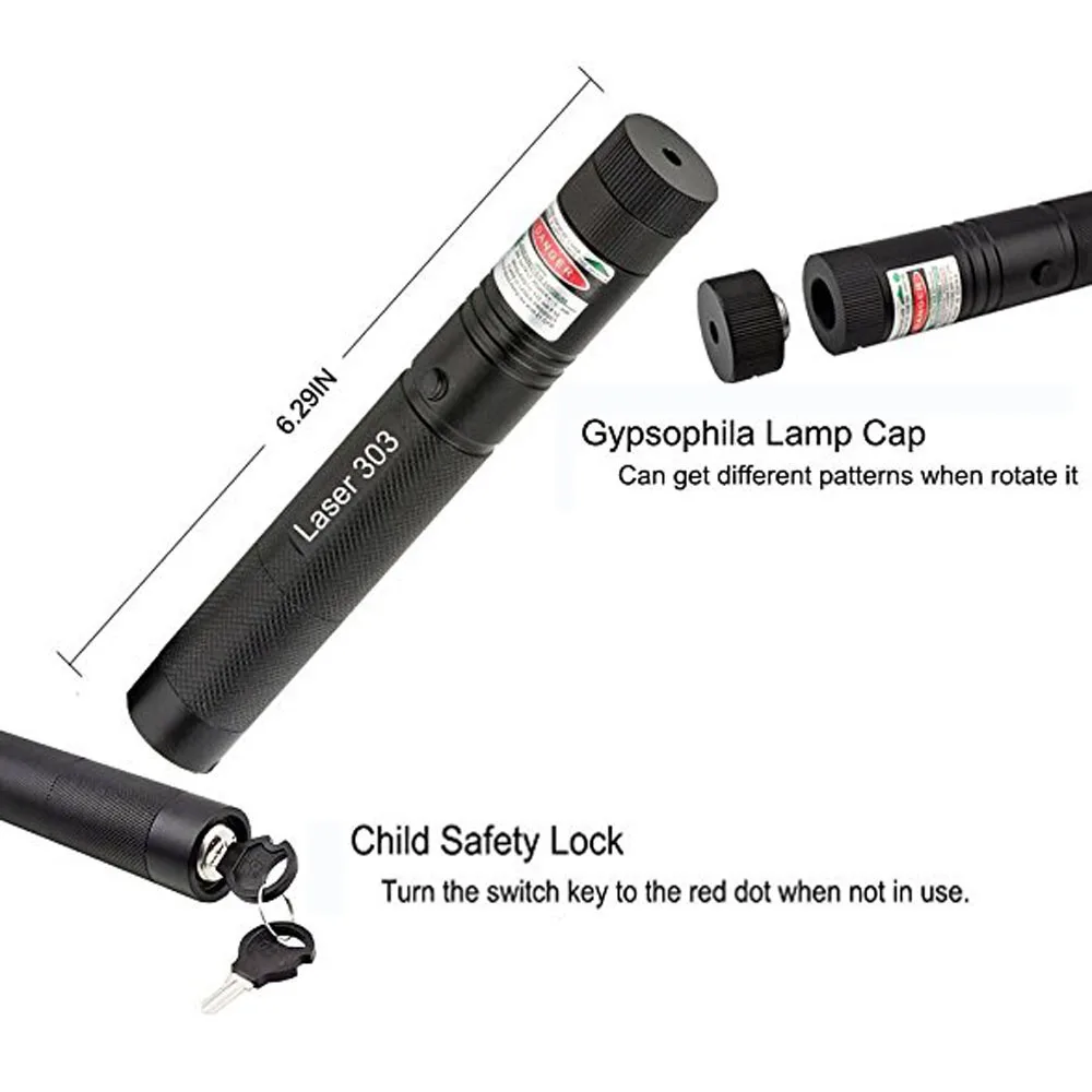 Green Laser pointer Hight Powerful 10000 m 5mw lasers sight Adjustable focal length Lazer pen Burning Match with 303 | Спорт и