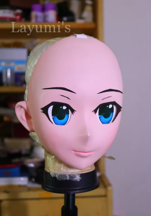 

(JW-маска 23) Kigurumi transsexals Beauty Makeup Cosplay силиконовая полумаска Аниме Kigurumi маски Трансвестит BJD кукла