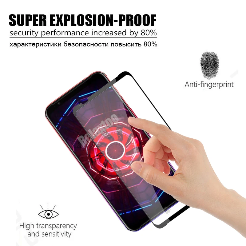 Закаленное стекло с полным покрытием для ZTE Nubia Red Magic 3 защитная пленка экрана Magic3