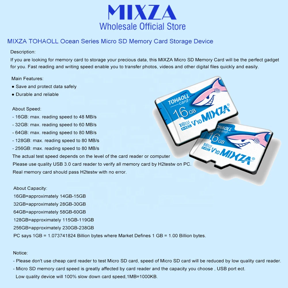 5 шт. MIXZA оригинальный слот для карт памяти 256 ГБ 128 Гб 64 U3 80 МБ/с. 32 sd карта Class10 UHS 1