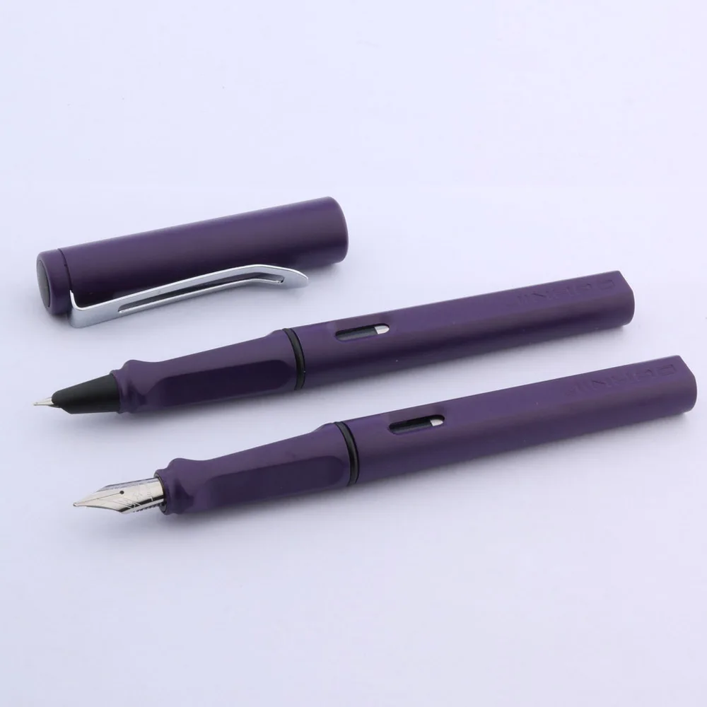 JINHAO Новинка 599 Студенческая ручка матовая фиолетовая пластиковая Вращающаяся