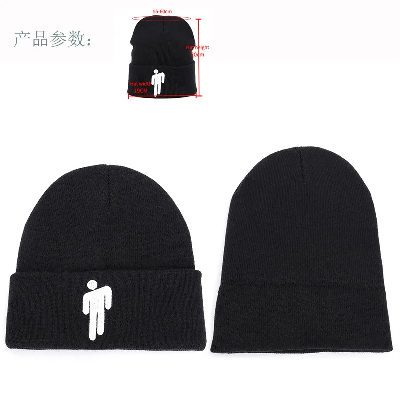 

New unisex women's autumn and winter hats Angora100% double layer warm hat HIP HOP Skullcap Warm knitted hat Wholesale