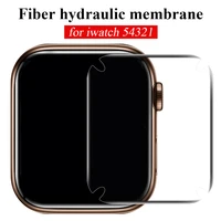 high clear screen fiber protector for apple watch series 6 se 3 2 1 transparent hydrogel film for iwatch 5 4 38mm 40mm 44mm 42mm