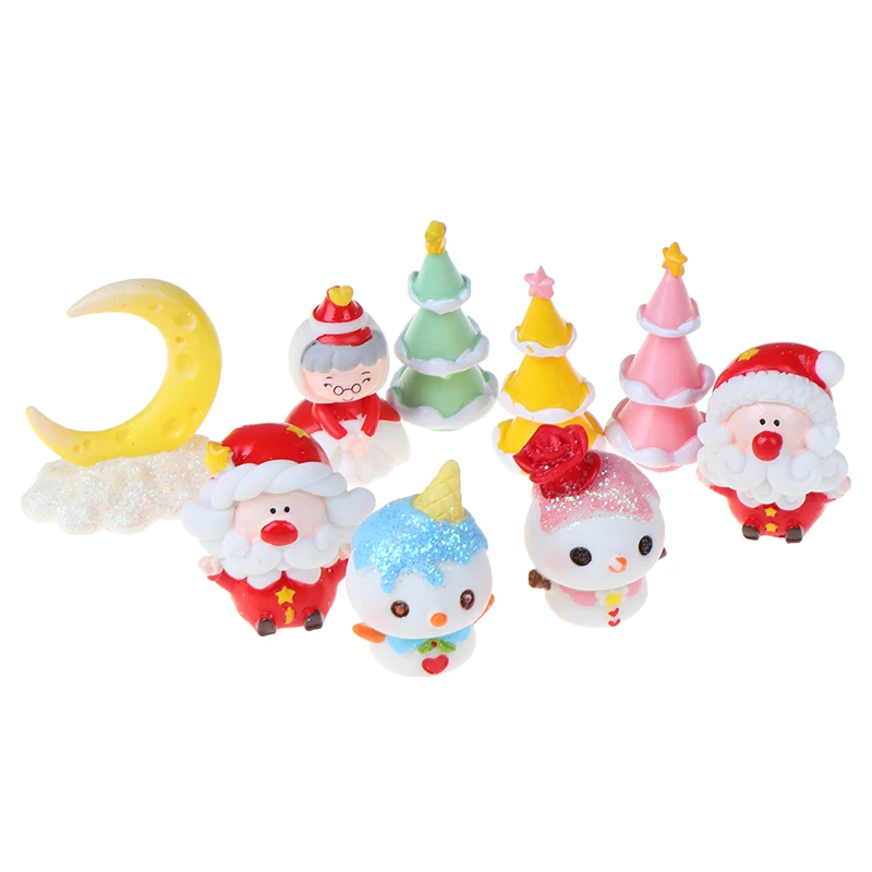 Кукольный домик миниатюрная Рождественская елка Снеговик Подарочная коробка