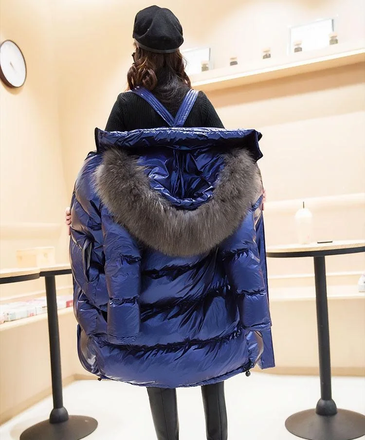 Зимняя женская куртка-пуховик на белом утином пуху женские пальто верхняя одежда