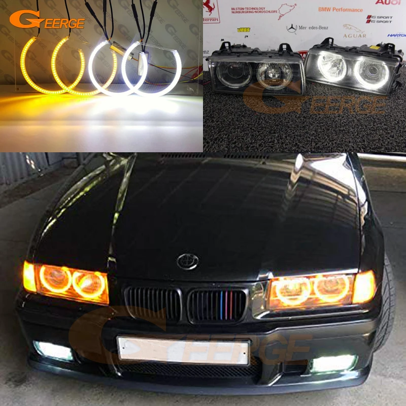 Для BMW E36 3 серии с евро головной светильник s 1992 1998 ультра яркий двойной цвет