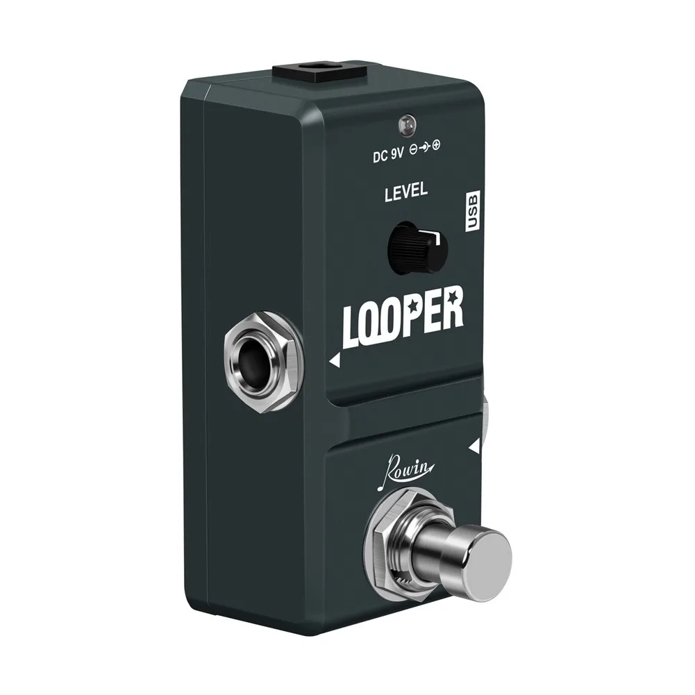 

Rowin LN-332 48K Looper Electric Guitar Effect Loop Pedal 10 Minutes Of Looping Unlimited Overdubs USB Port True Bypass