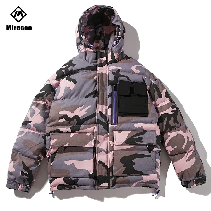 Военная Камуфляжная парка мужская с капюшоном камуфляжная пуховая куртка