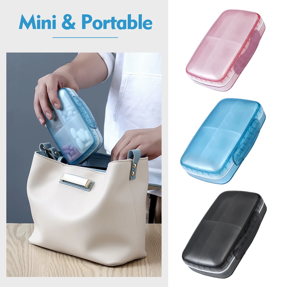 8 Grids Pill Case Medicine Tablet Dispenser Organizer Box Splitters Storage Container Moisture/Dust-Proof | Дом и сад
