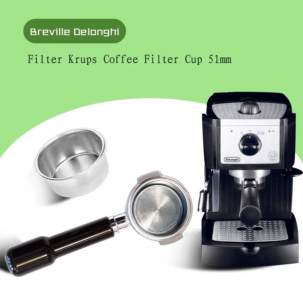 Кофейный фильтр чашка 51 мм корзина для фильтра без давления Breville Delonghi Filter Krups