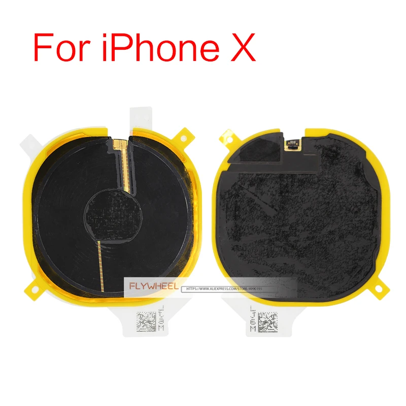 1 шт. беспроводной зарядный чип катушка NFC Модуль гибкий кабель для iPhone 8 Plus X XR XS Max зарядное устройство Панель наклейка запчасти