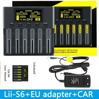 liitokala lii s1 lii s2 lii s4 lii s6 lii s8 1 2v 3 7v 18650 18350 26650 10440 14500 16340 nimh battery smart charger