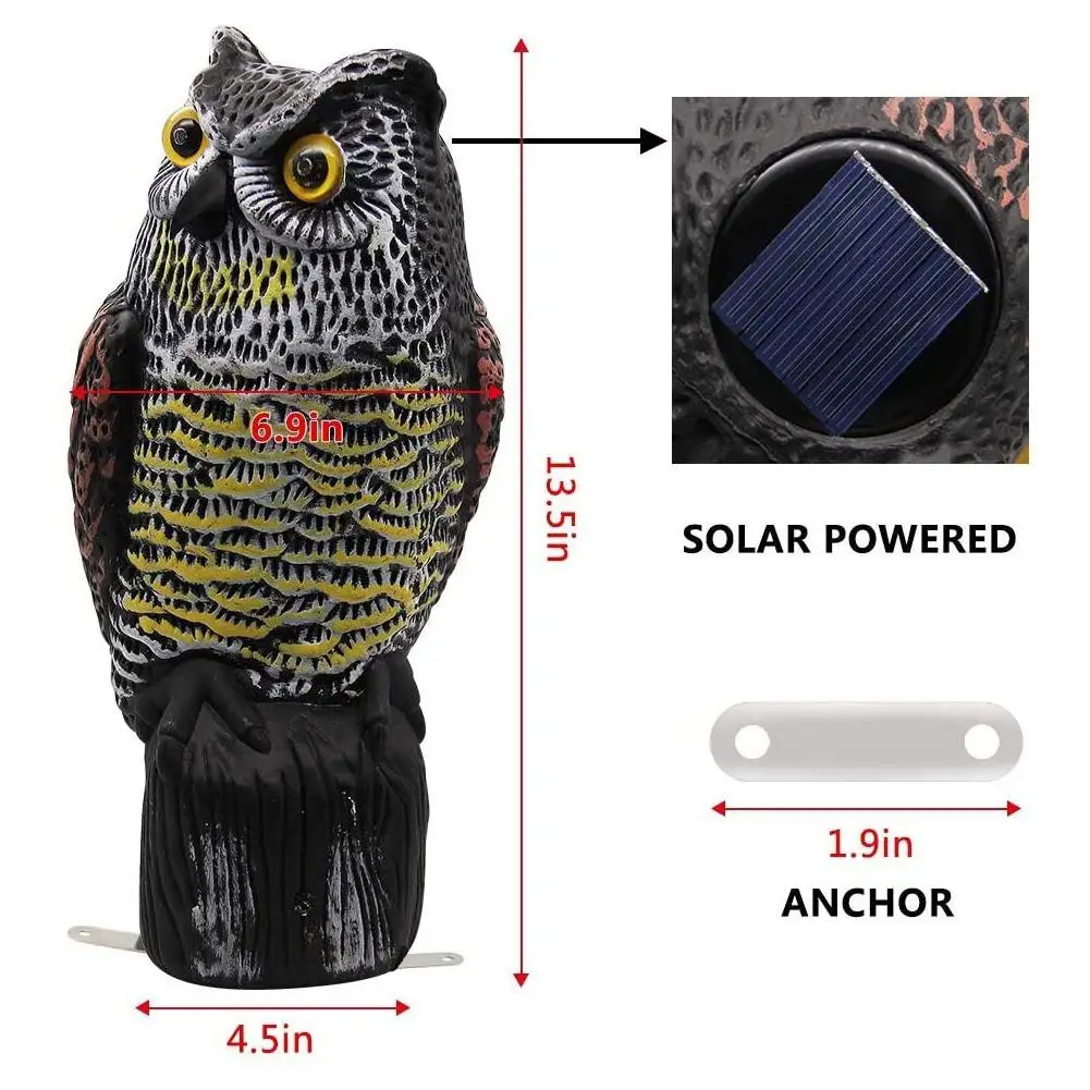 

2021 hot Owl Decoy, Outdoor Garden Natural Enemy Pest Repeller