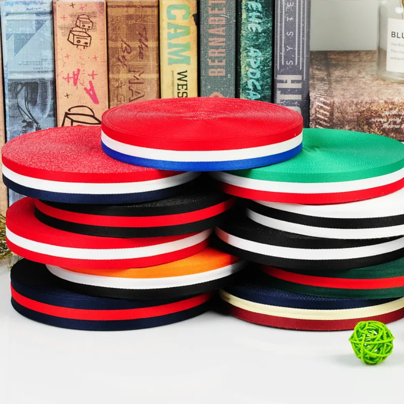 50 ярдов разноцветная полосатая лента для триппинга саржевая аксессуары текстиля