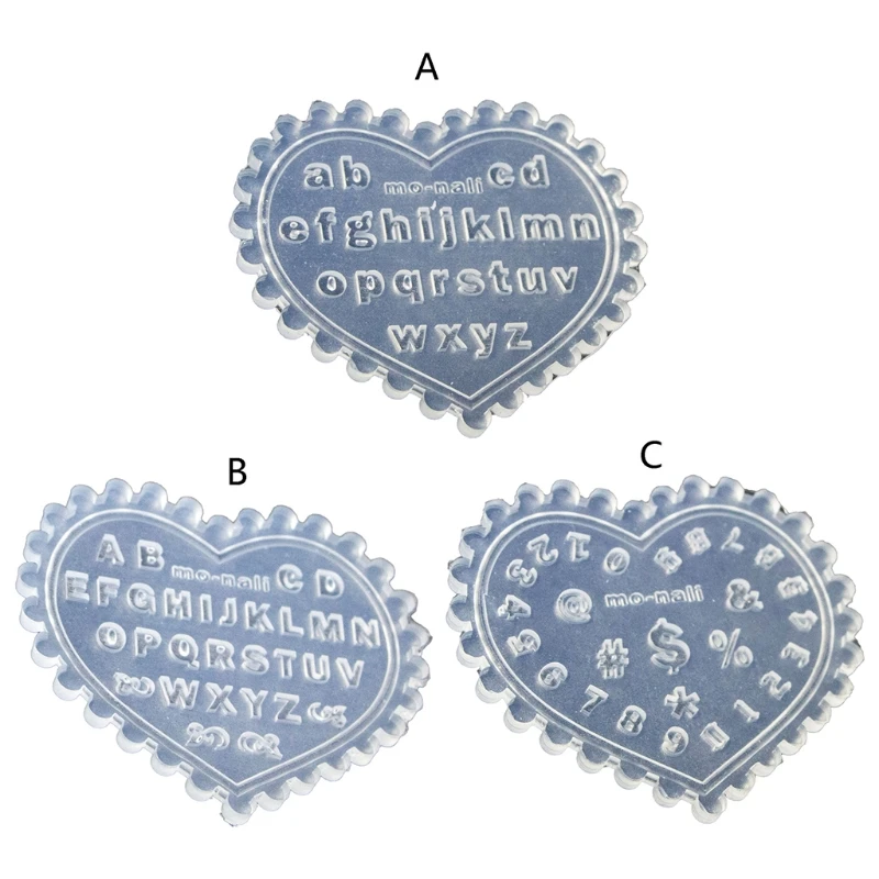

Letters Nail Art Decoration Epoxy Resin Mold Nails Stickers Ornaments Silicone Mould DIY Crafts Jewelry Casting Tool Fast Reach