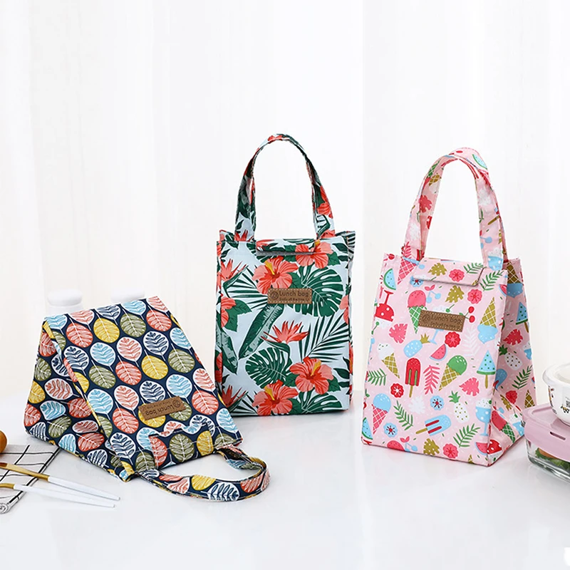 

Multicolor Lunch Bag Portable Picnic Camping Food Thermal Bags Adult Aluminum Foil Lunch Box Bags Waterproof Drink Cooler Bags