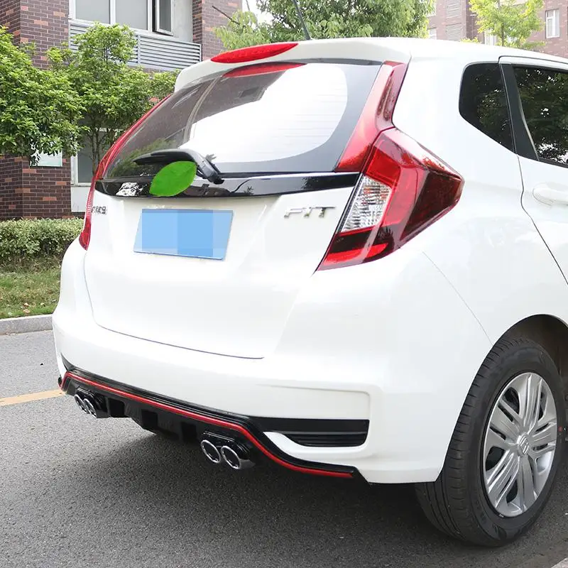 

Front Delantero Aleron Aileron Voiture Tuning Protector Coche Spoiler Auto Car Lip Bumper 2014 2015 2016 2017 2018 FOR Honda Fit