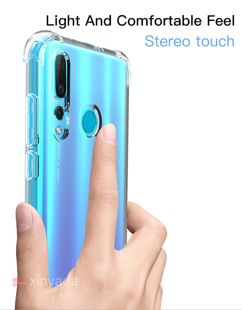 Прозрачный чехол для huawei Honor 9X Премиум чехол мягкий бампер Противоударная Подушка раковина Силиконовый ТПУ чехол
