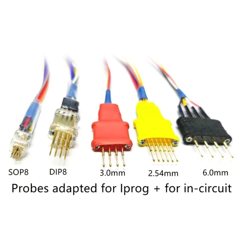 

652F Vehicle Car Probe Adapters Compatible with Xprog/iprog In-circuit Ecu Cable Sop8 Dip8 3.0mm 2.54mm 6.0mm for Iprog Cable