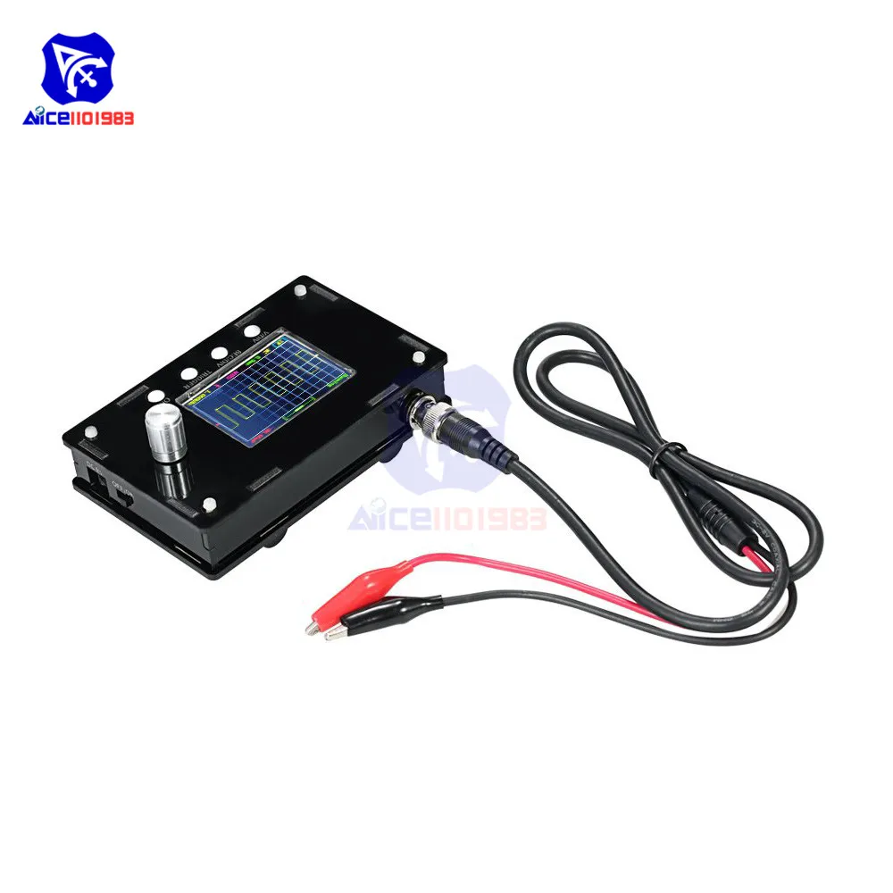 Diymore Полностью Собранный DSO328 2," TFT lcd цифровой осциллограф 1Msps 0-200 кГц STM32 чип с BNC Аллигатор тест клип зонд