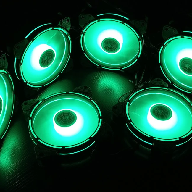 

COOLMOON F-GL2 Computer Case PC Cooling Fan RGB Adjust 120mm Quiet + IR Remote New Computer Cooler RGB CPU Case Fan Three in One