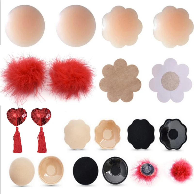 1 пара женский кружевной самоклеящийся бюстгальтер в форме сердца|аксессуары для