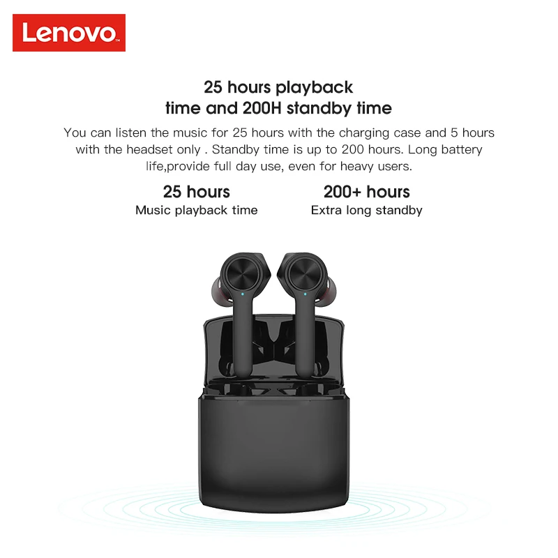 Original Lenovo HT20 TWS True Wireless Earbuds Bluetooth 5.0 with Extra bass Wireless Headphones Noise Cancelling Gaming Headset
