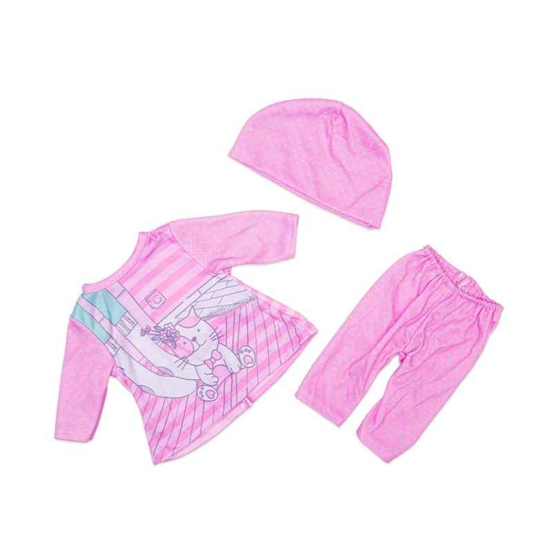 

2021 Suit Doll Clothes Baby New Born Fit 17 inch 43cm Doll Accessories For Baby Gift
