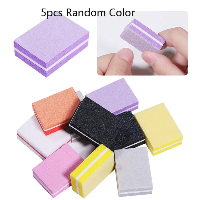 5pcs nail files Ur Sugar 5 мл голографический сахарный Dip порошок для ногтей градиентный французский дизайн ногтей украшения погружающийся порошок для ногтей натуральный сухой - Цвет: 5pcs nail files