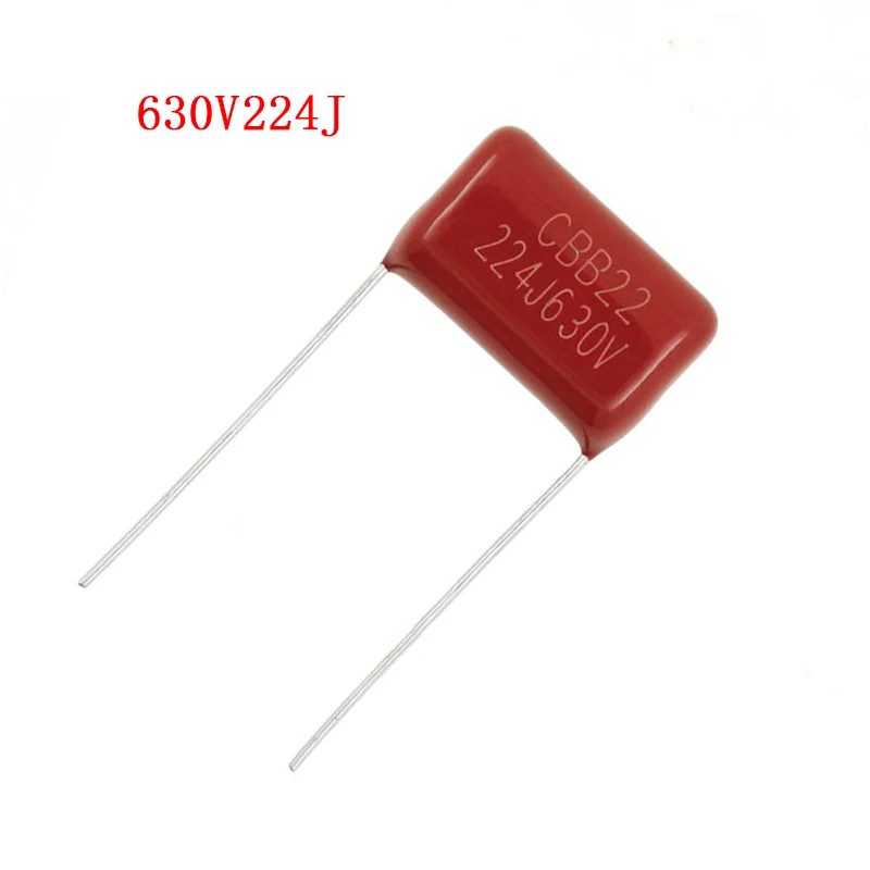 

10 шт. 630V224J 0,22 мкФ шаг 15 мм 224 630 в 220nf CBB полипропиленовый пленочный конденсатор