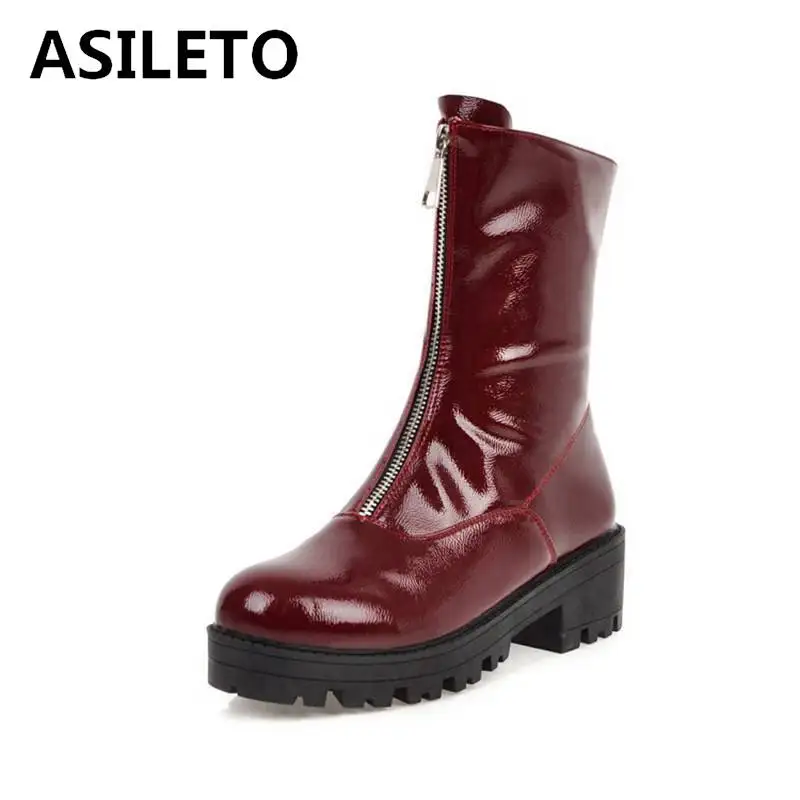 Женские армейские ботинки ASILETO в готическом стиле панк рок на массивном каблуке с