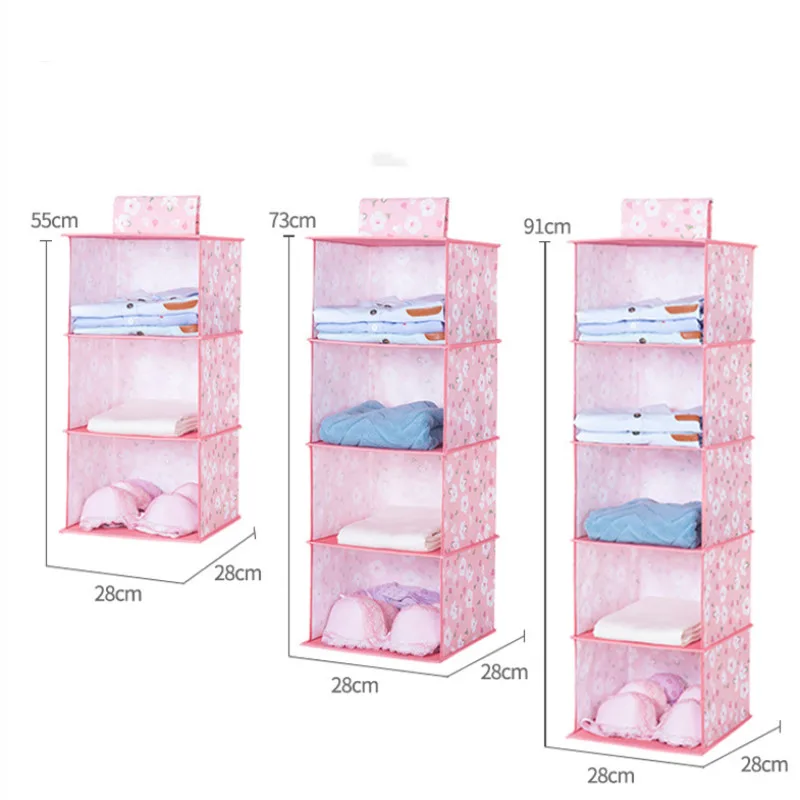 Складная тканевая многослойная висячая сумка для хранения шкаф с выдвижным