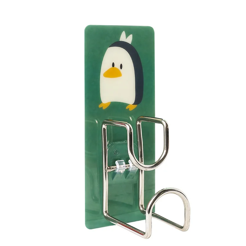 

Stainless Steel Wall Hook Self Adhesive Sticky Kitchen Home Bathroom Key Bag Hanger Storage Hanging Holder Waterproof Towel Rack