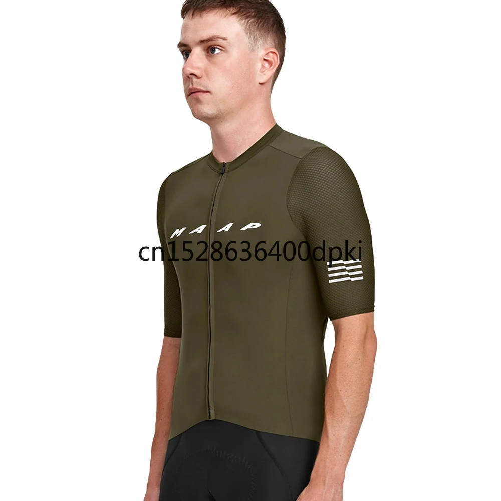 

MAAP Summer Cycling Jersey Short Sleeves Men's Clothing Bicicleta Breathable Top MTB Sport Shirt Quick Dry Wear Road Bike Race