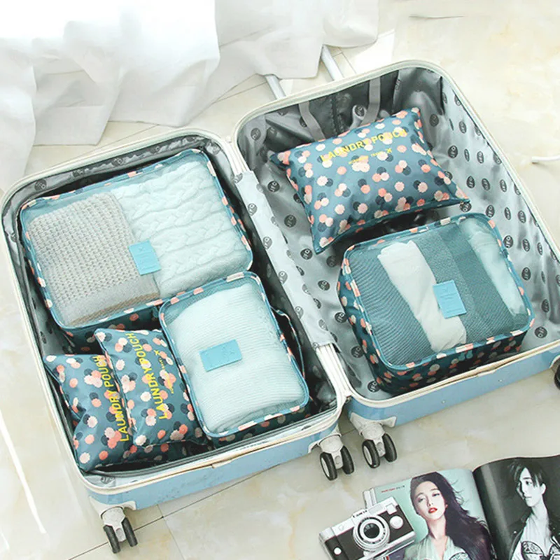 6 шт./партия Оксфорд Ткань Путешествия сетка мешок упаковка сумка для хранения