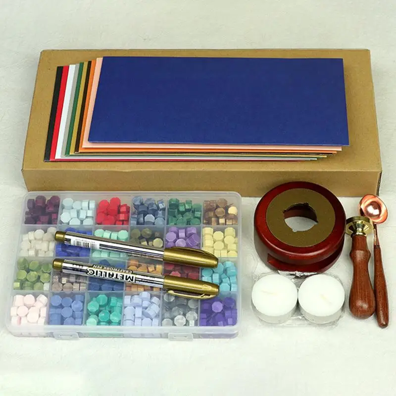 Набор винтажных восковых уплотнений сделай сам восковая Подарочная коробка