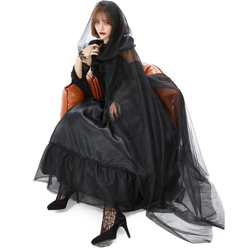 

Dark Vampire Dress Witch Costume Cosplay Halloween Costume For Women