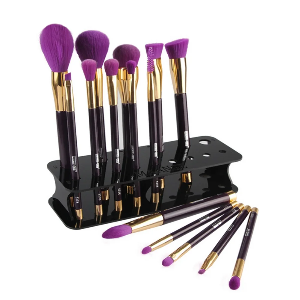 Лидер продаж Квадратный держатель кистей для макияжа с 15 отверстиями сушилка