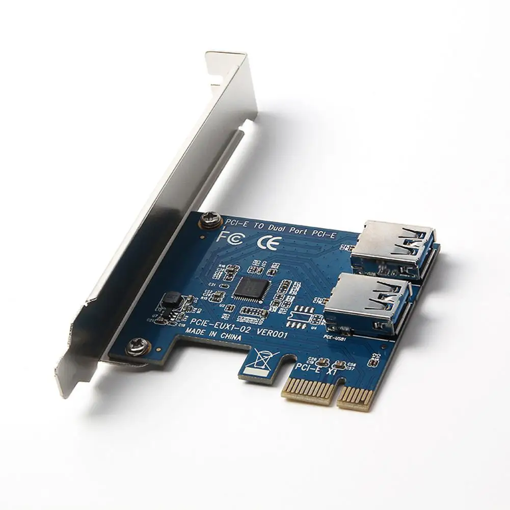 BEESCLOVER 2 порта PCI-E к USB 3 0 концентратор 5 Гбит/с адаптер расширения для настольных