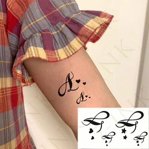 Водостойкая Временная тату-наклейка на уши, палец, музыкальные ноты, животные, звезды, линия, разрезы, хна, тату флэш-тату, подделка для женщин и мужчин