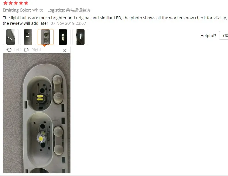 4 шт. 10 SMD W5W 194 168 светодиодный светильник Canbus без ошибок