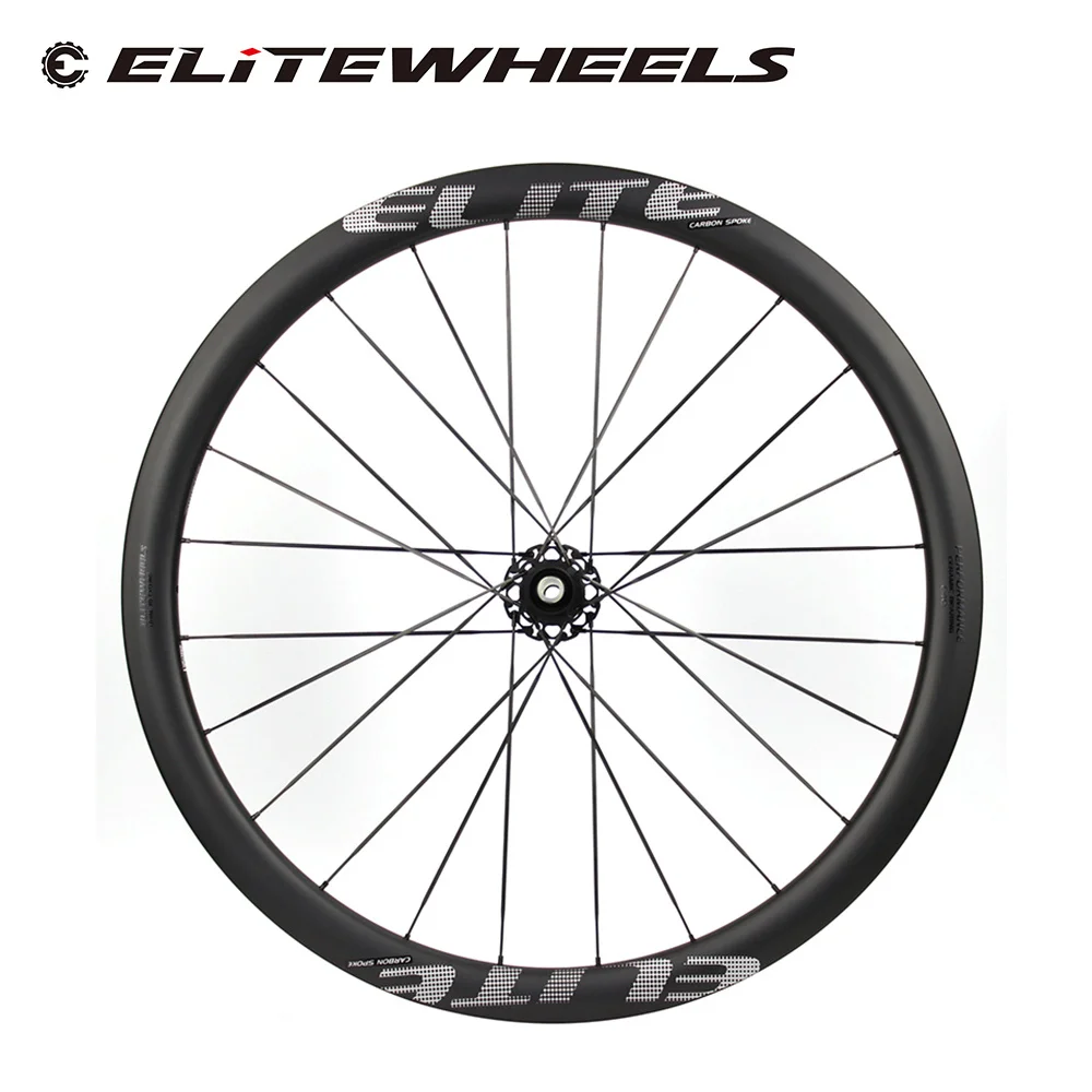ELITEWHEELS PE ультралегкие гравийные углеродные колесные диски Углеродные спицы