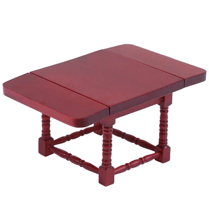 

1Set 1:12 Dollhouse Miniature Folding Dining Table Chair Doll House Wooden Furniture Toy